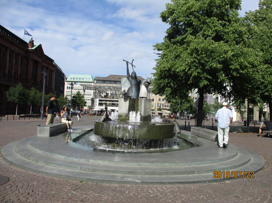 Neptunbrunnen-不莱梅必去景点