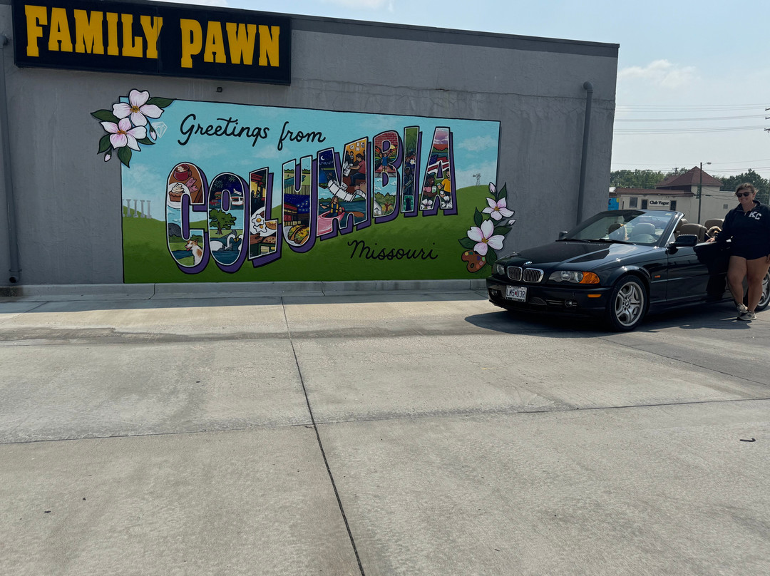Greetings From Columbia, Missouri Postcard Mural-哥伦比亚市必去景点
