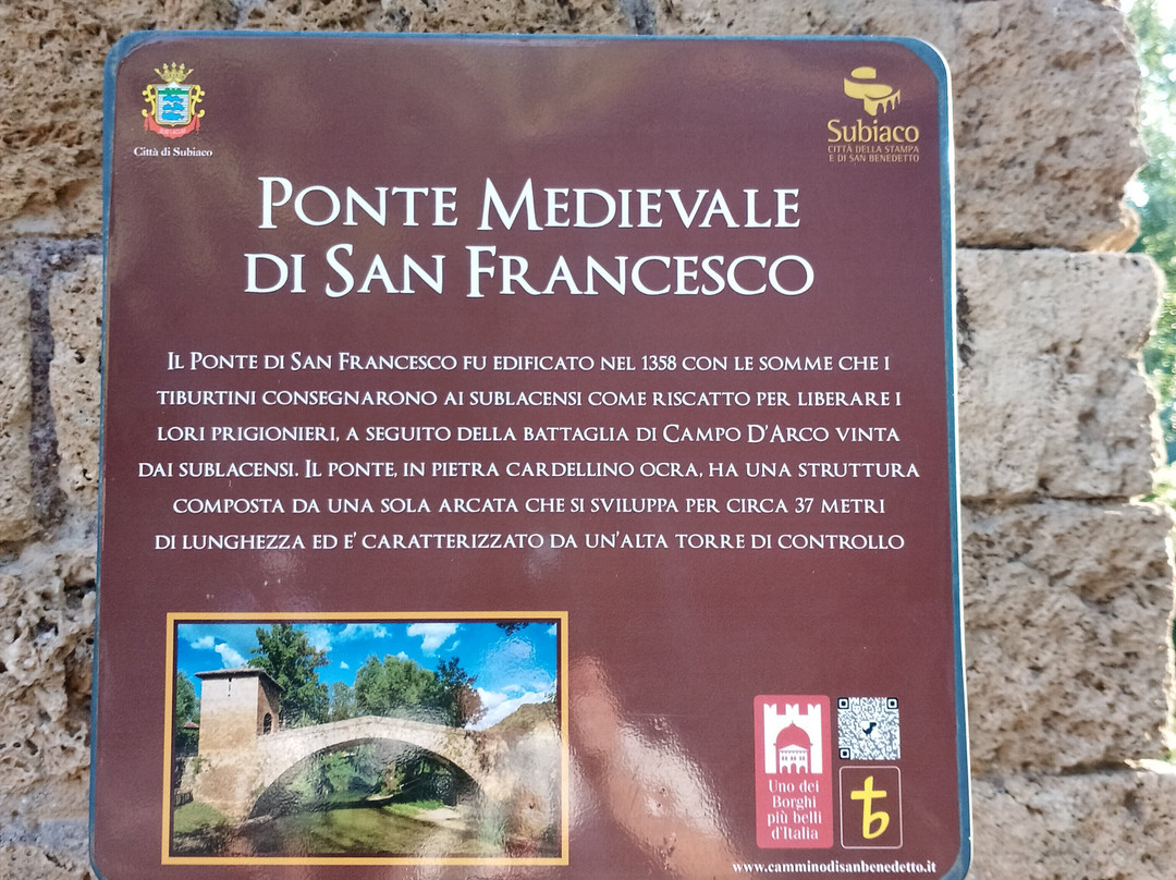 Il Ponte di San Francesco-Subiaco必去景点