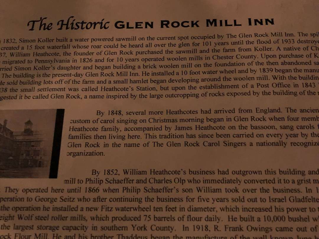 The Glen Rock Mill Inn主图