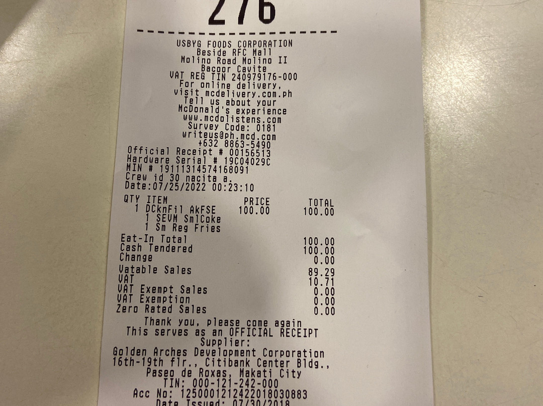 McDonalds - Molino Road