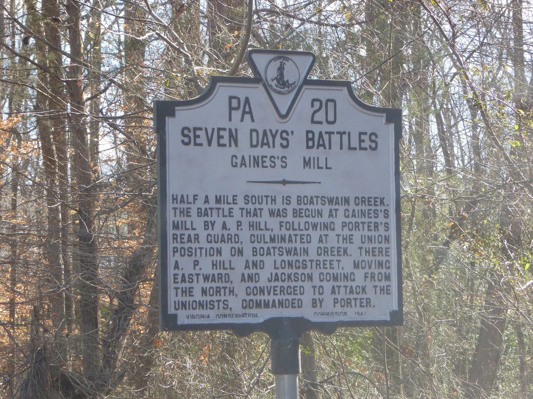 Gaines' Mill Battlefield-里士满必去景点