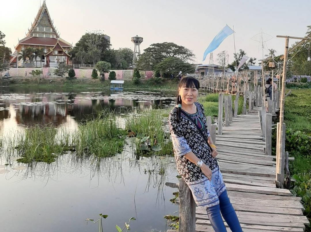 Kae Dam Wooden Bridge景点图片