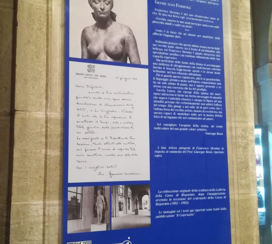 Statua Grande Nudo Femminile-圣马力诺城必去景点