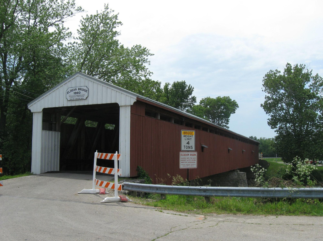 Casstown旅游景点-Eldean Covered Bridge