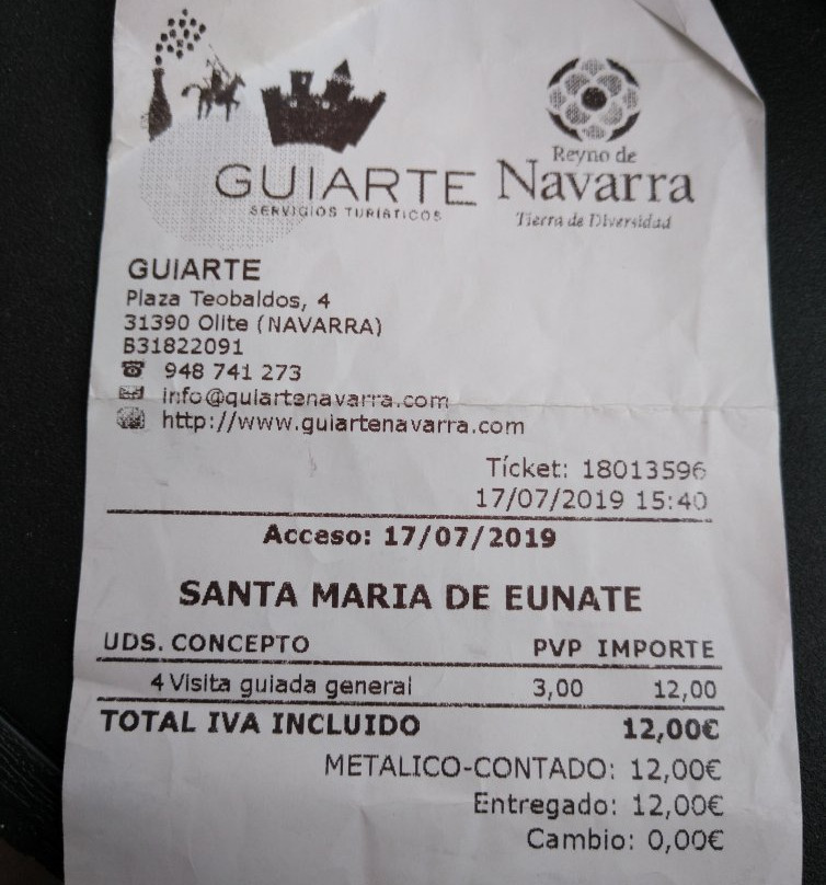 Iglesia de Sta. Maria de Eunate-Muruzabal必去景点