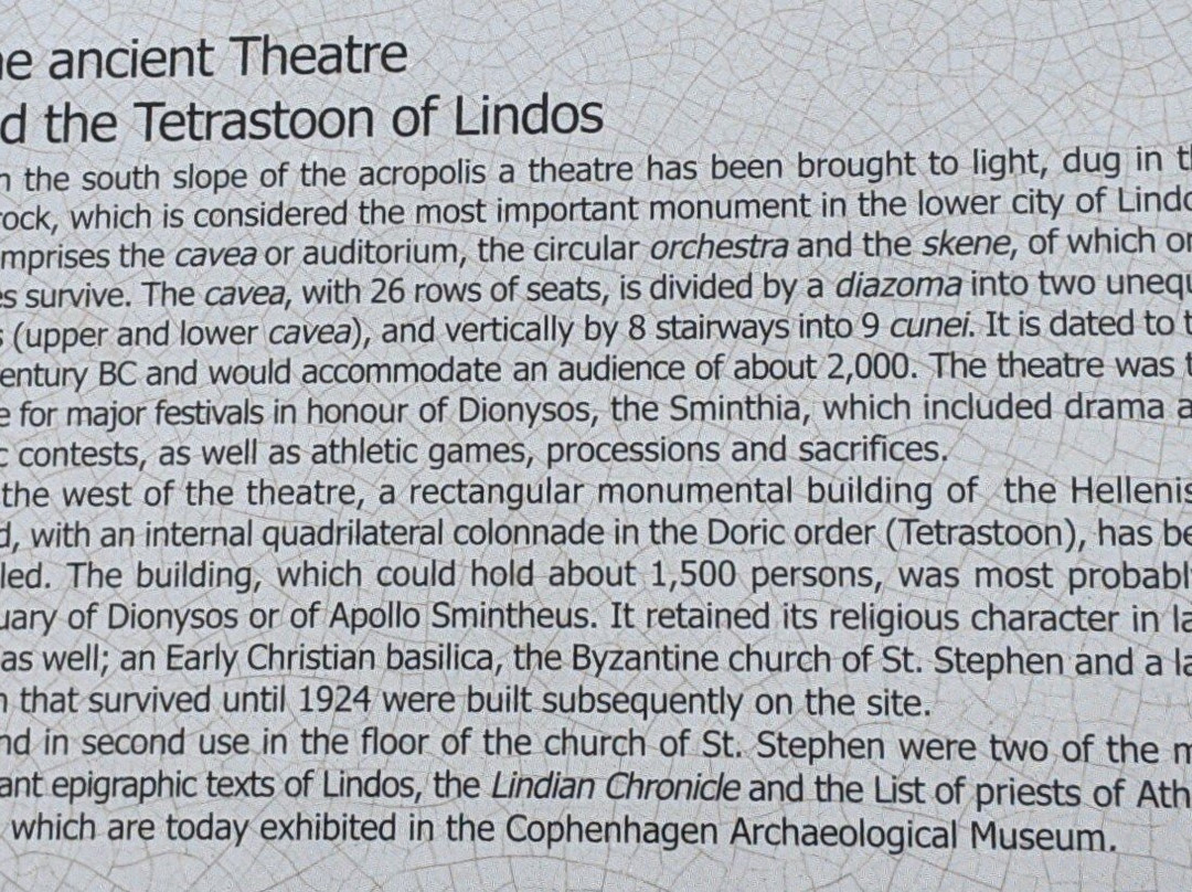 Ancient Theater of Lindos景点图片