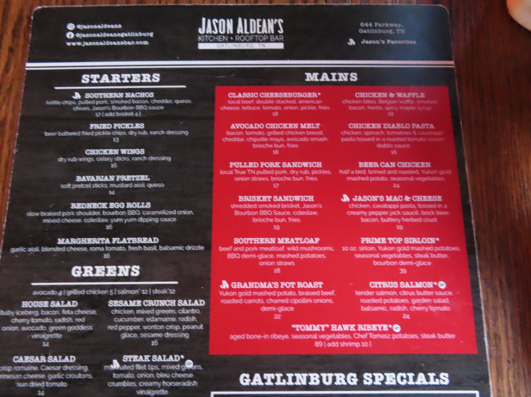 Jason Aldean's Kitchen & Rooftop Bar