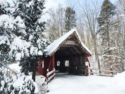 Loon Song Covered Bridge-Lake Ann必去景点