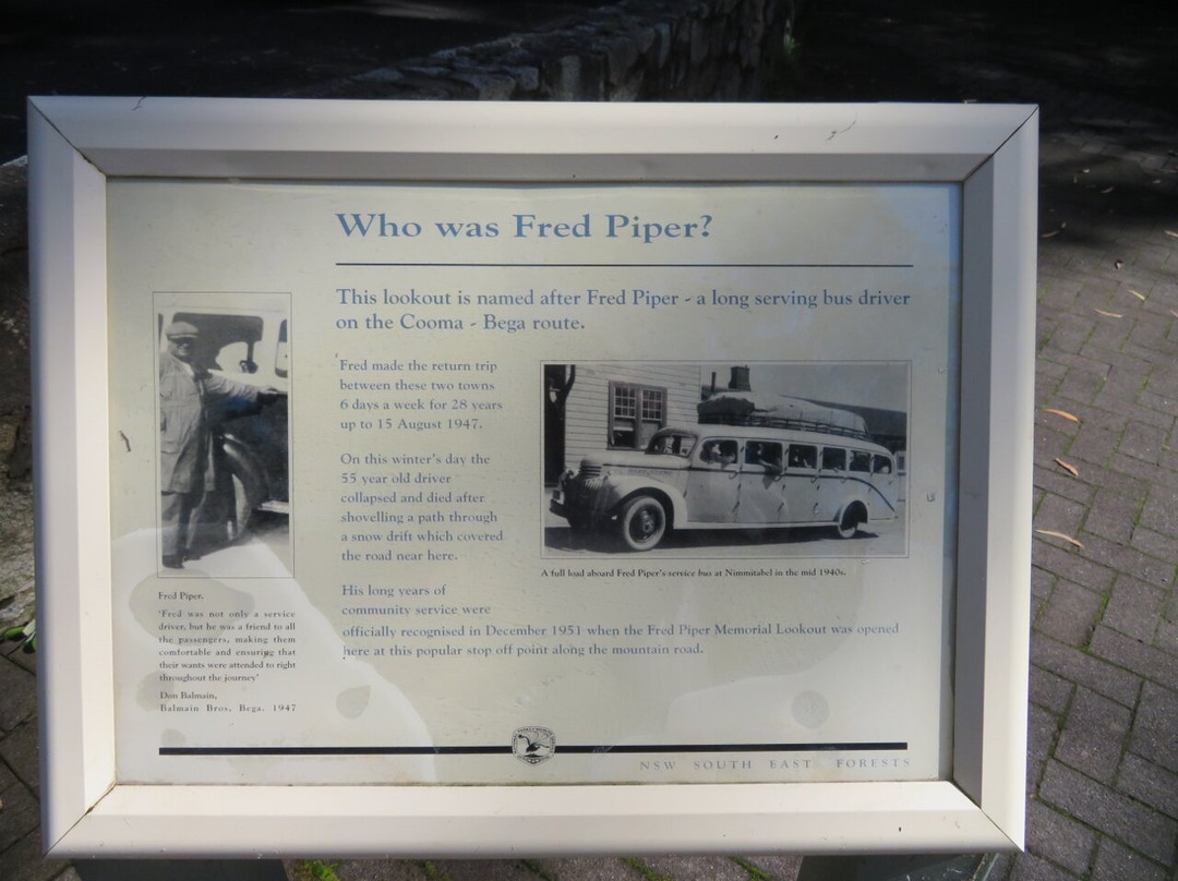 Fred Piper Memorial Lookout-Bemboka必去景点