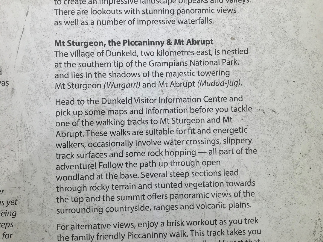 Mount Abrupt-Dunkeld必去景点