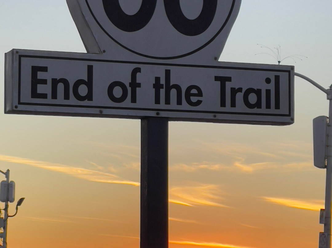 Route 66 End of the Trail Sign-圣莫尼卡必去景点