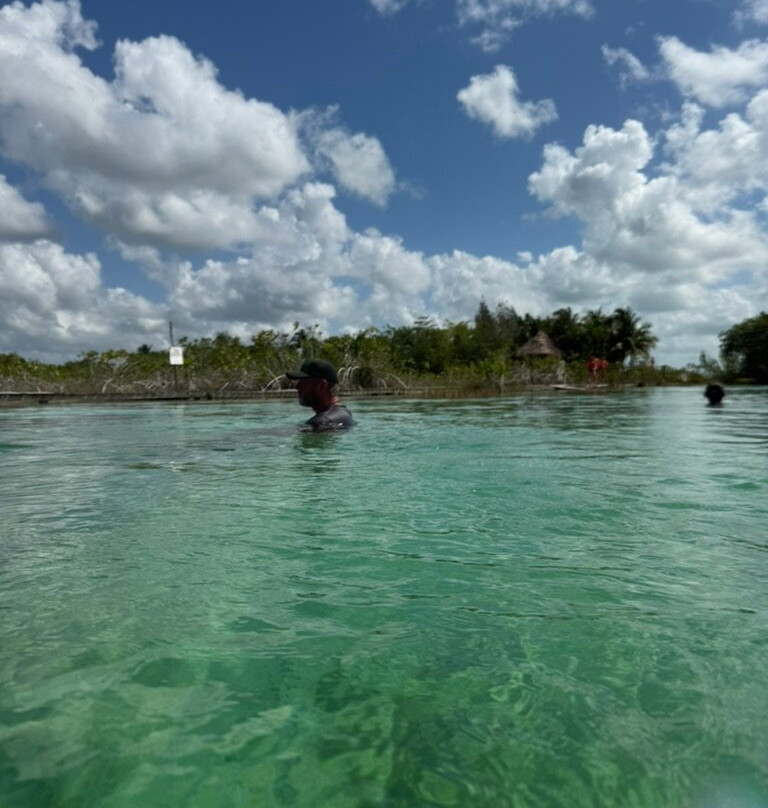 Stromatolites in Bacalar Rapids-Bacalar必去景点