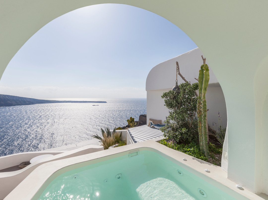 Ormos Korfou酒店住宿-Spitia Santorini