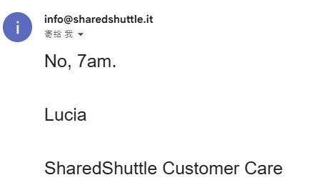 Shared Shuttle-奇维塔韦基亚必去景点