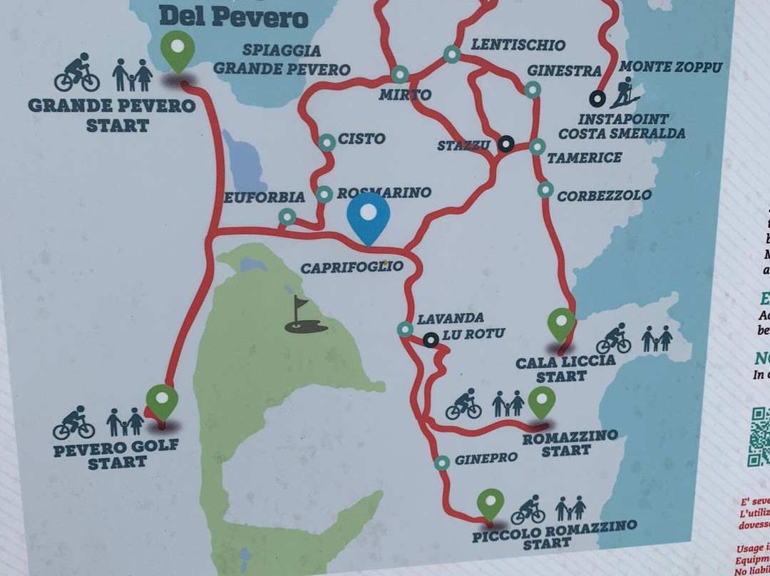Pevero Health Track-切尔沃港必去景点