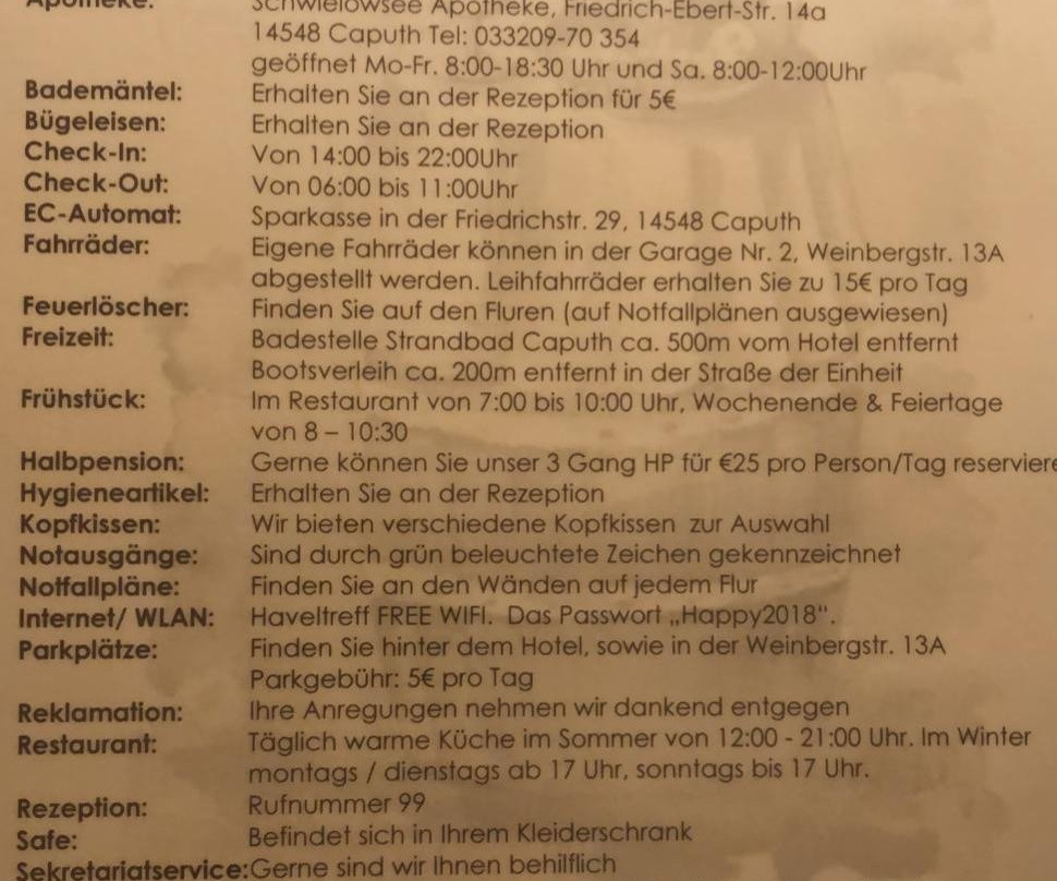 Apart Hotel Haveltreff am Schwielowsee主图