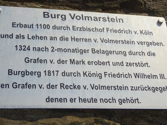 Burgruine Volmarstein-Wetter必去景点