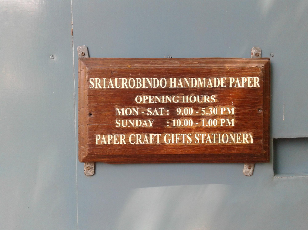 Sri Aurobindo Handmade Paper-朋迪榭里必去景点