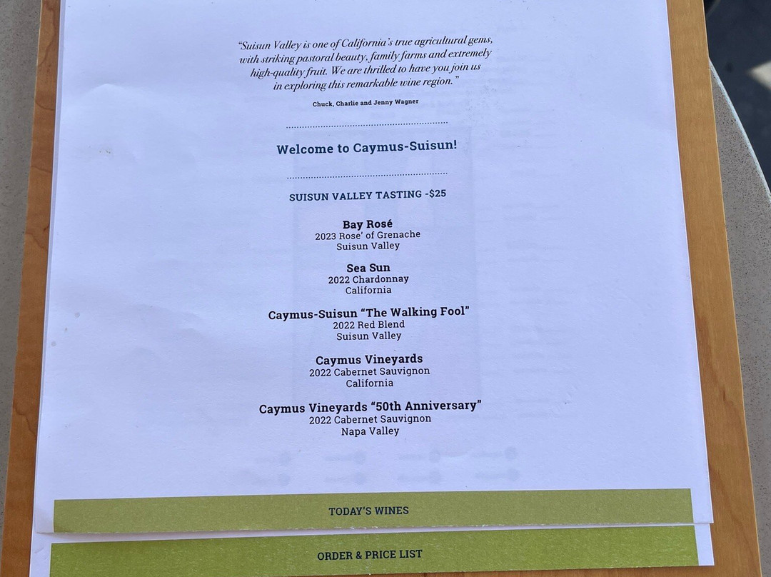 Caymus-Suisun Winery-费尔菲尔德必去景点