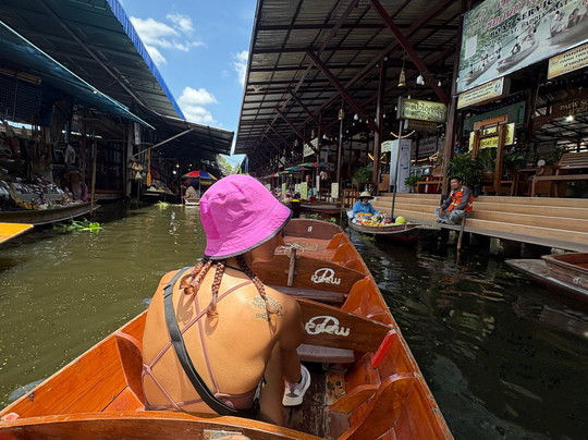赛寺院水上集市-曼谷必去景点