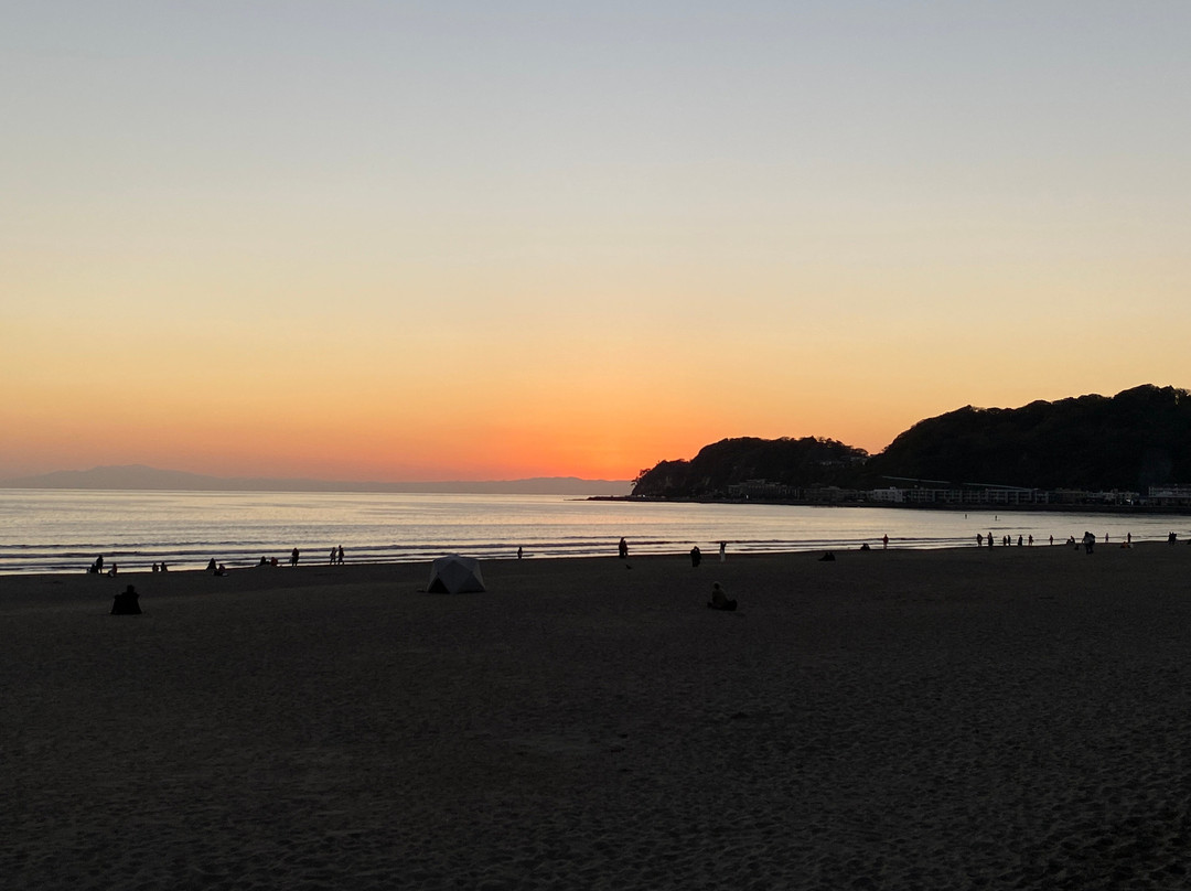 Yuigahama Beach-镰仓市必去景点