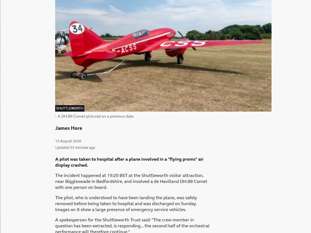 The Shuttleworth Collection-Biggleswade必去景点