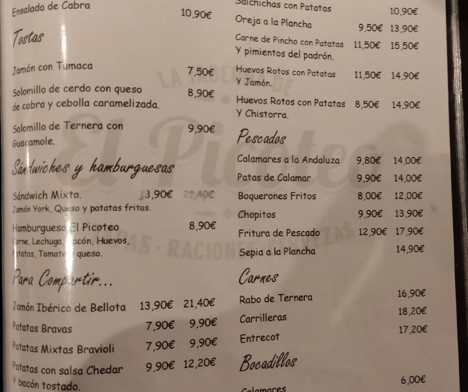 La Taberna Del Picoteo