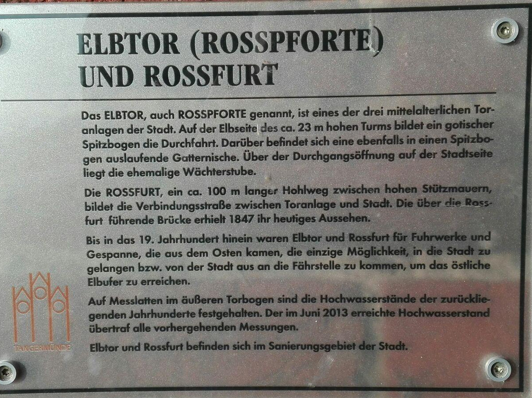 Rossfurt mit Elbtor-Tangermuende必去景点