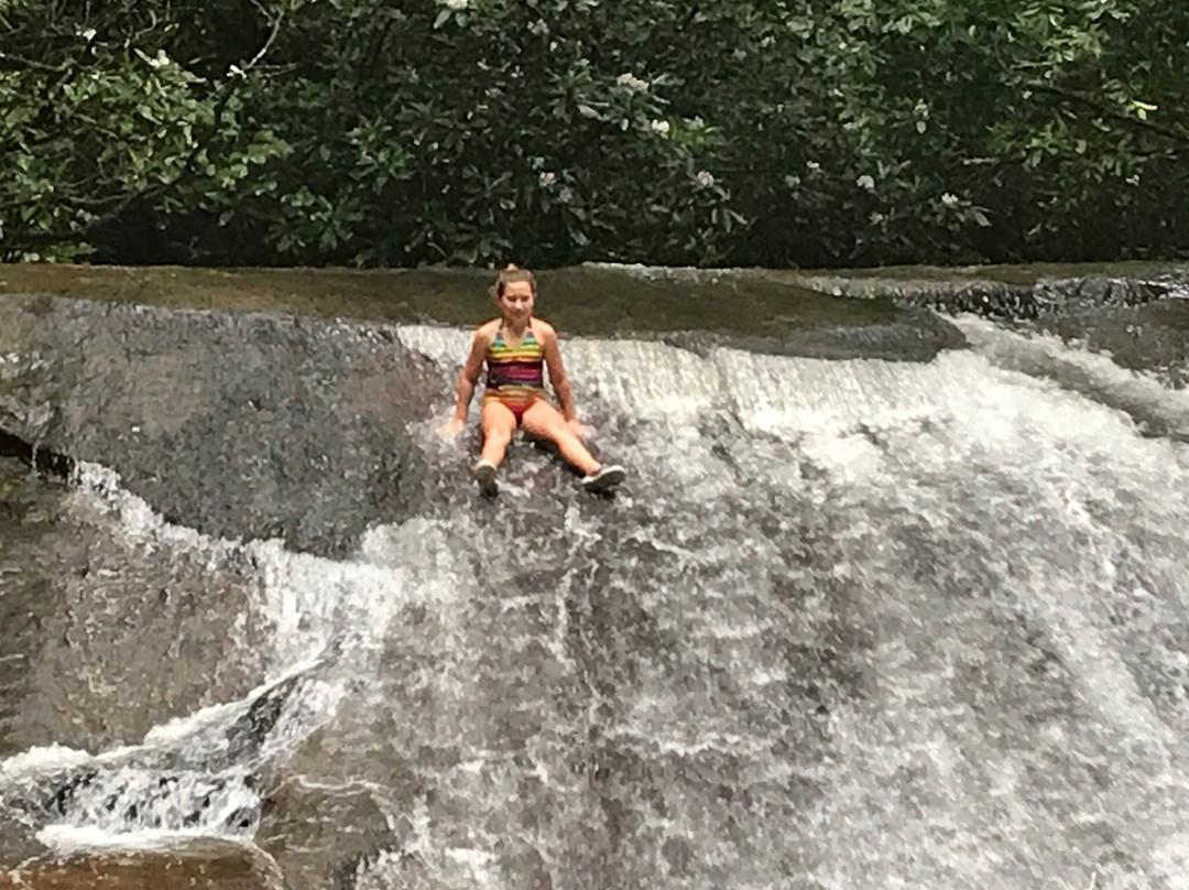 Sliding Rock Cascade on Wildcat Creek-Clayton必去景点