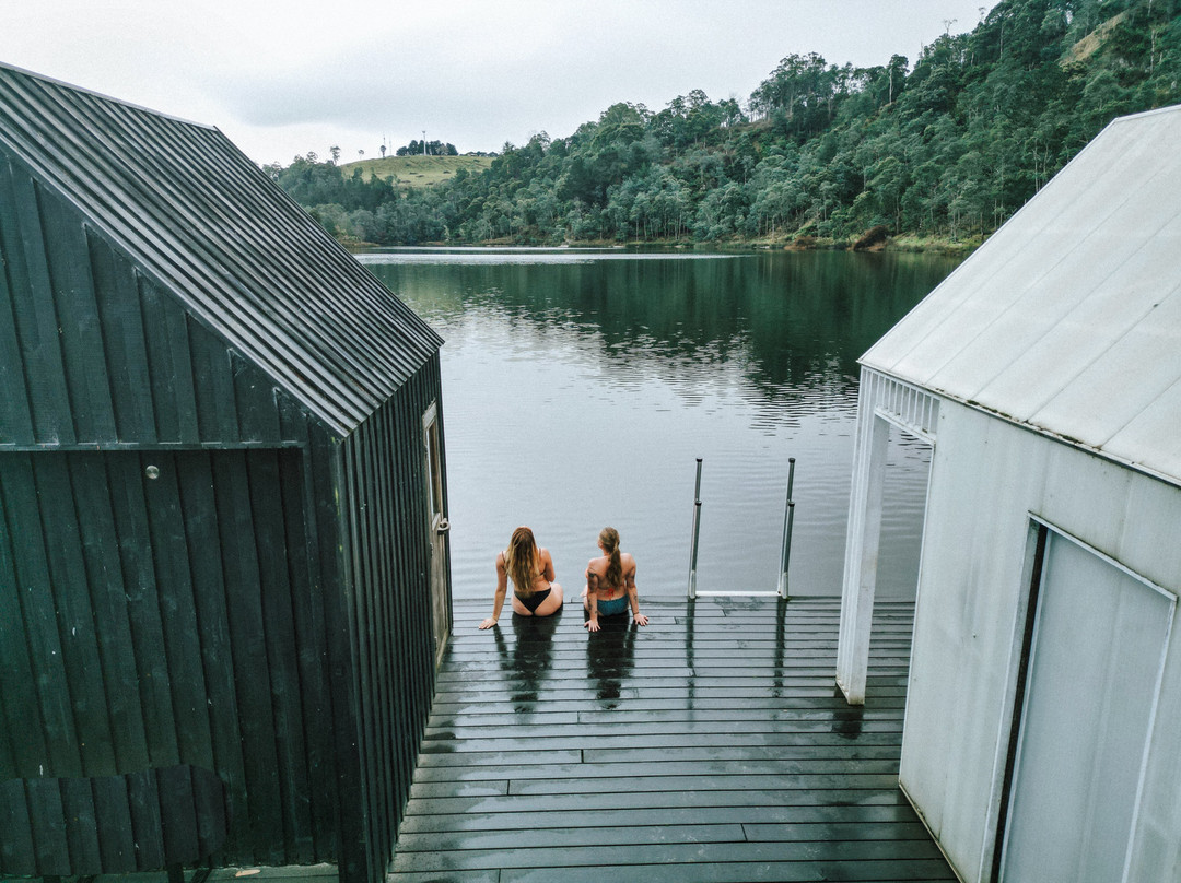 Floating Sauna Lake Derby