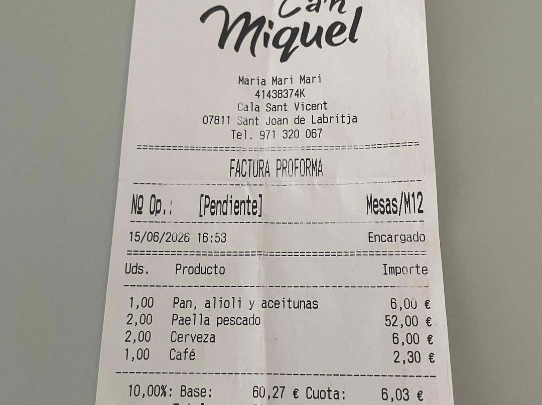Restaurante Can Miquel Des Port