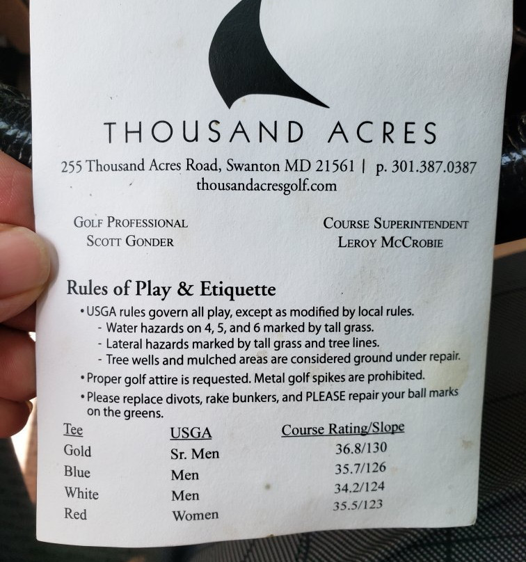 Thousand Acres Lakeside Golf Course景点图片