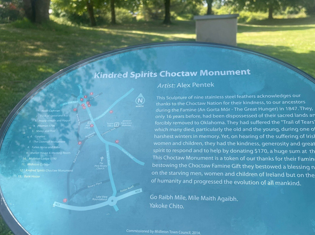 Kindred Spirits - Choctaw Native American Monument-Midleton必去景点