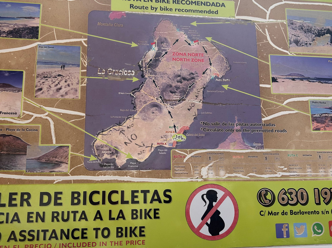 La Graciosa La Molina bike-Caleta de Sebo必去景点