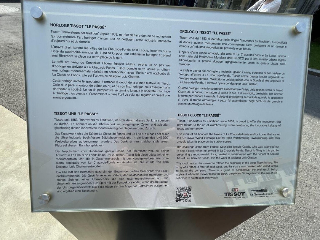 L’horloge monumentale Tissot-拉绍德封必去景点
