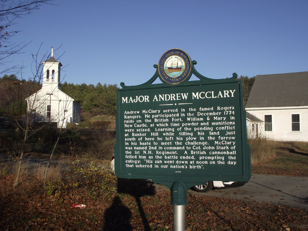 Major Andrew McClary Marker-Epsom必去景点