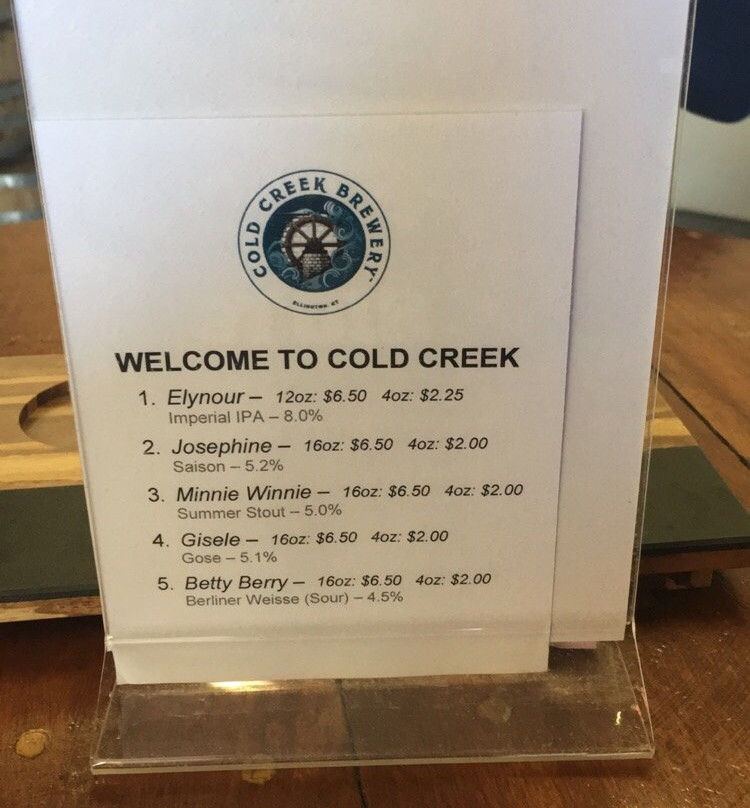 Cold Creek Brewery-埃林顿必去景点