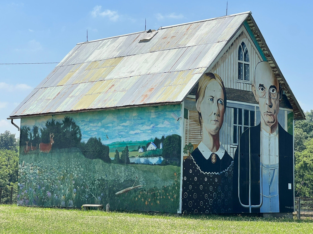 American Gothic Barn-Mount Vernon必去景点