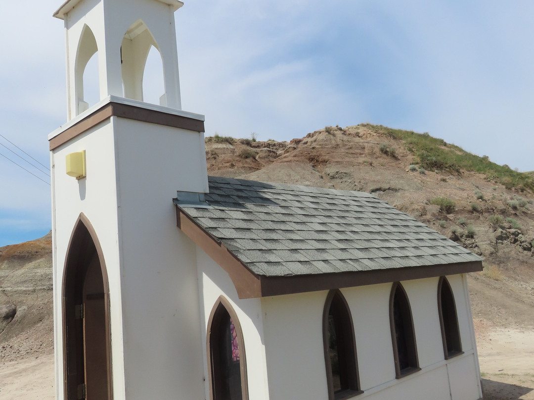 Drumheller's Little Church-德兰赫勒必去景点