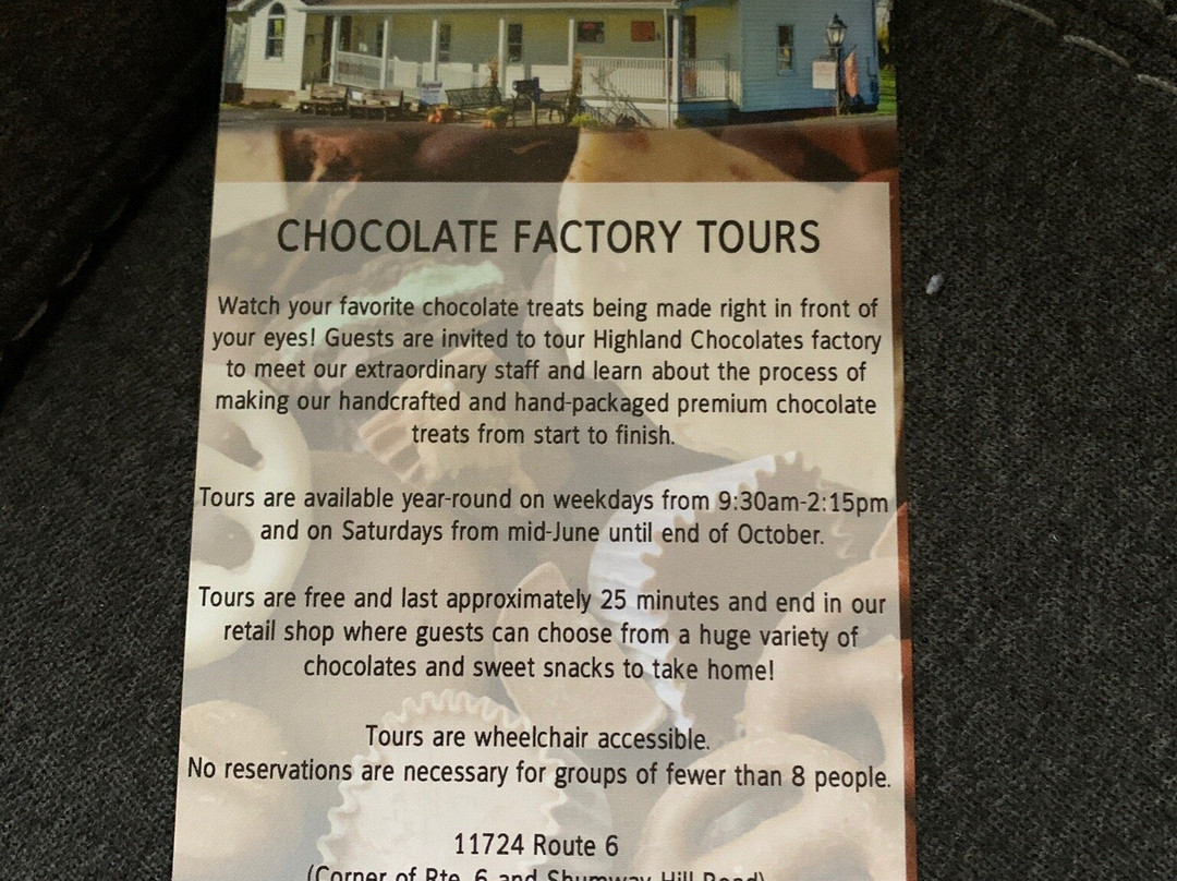 Highland Chocolates-Wellsboro必去景点