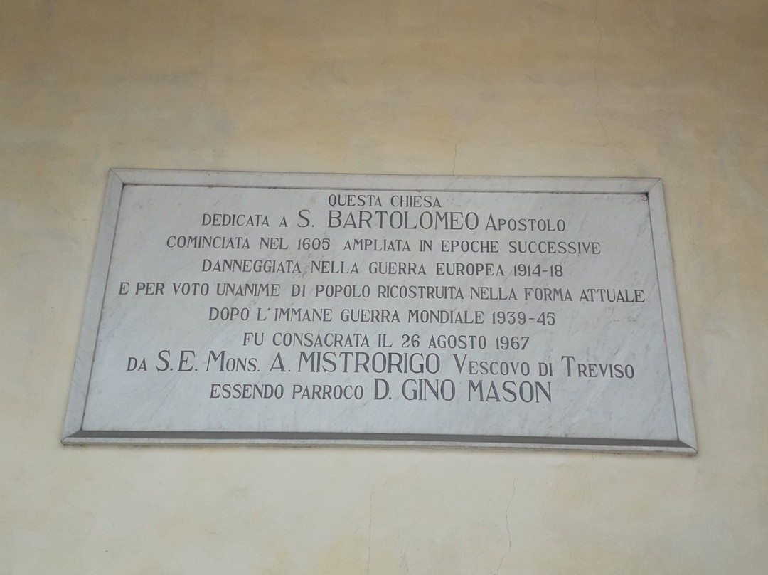 Parrocchia di S. Bartolomeo Apostolo di Ormelle景点图片