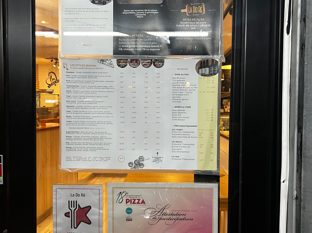 La Do Ré • Pizzeria Hendaye