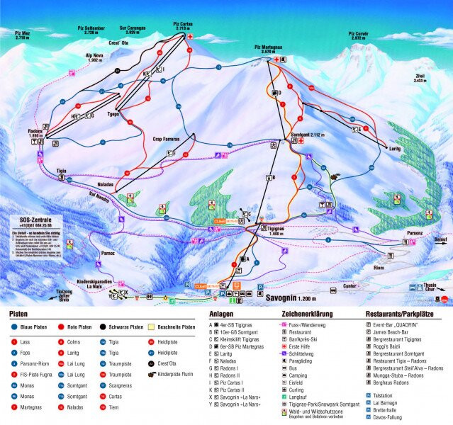 Skigebiet Savognin