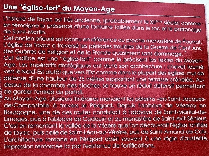 Eglise Saint-Martin de Tayac景点图片