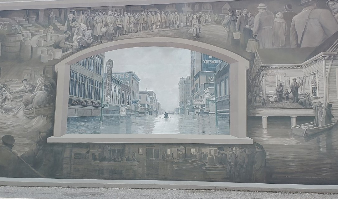 Portsmouth Floodwall Mural景点图片