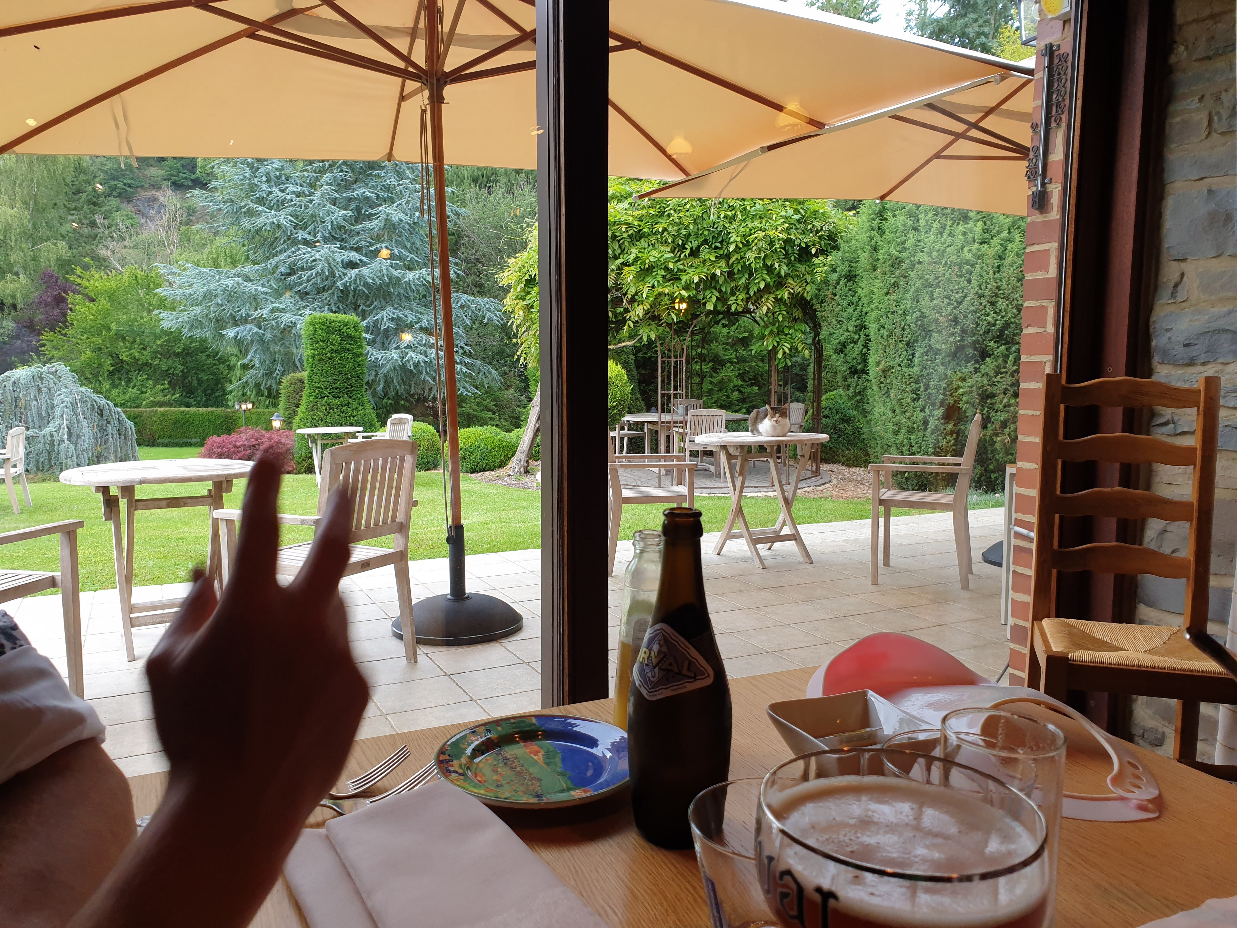 Le Relais de l'Ourthe - Gîte de Charme-餐饮