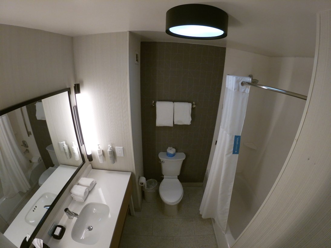 希尔顿巴兹敦Spark酒店-浴室