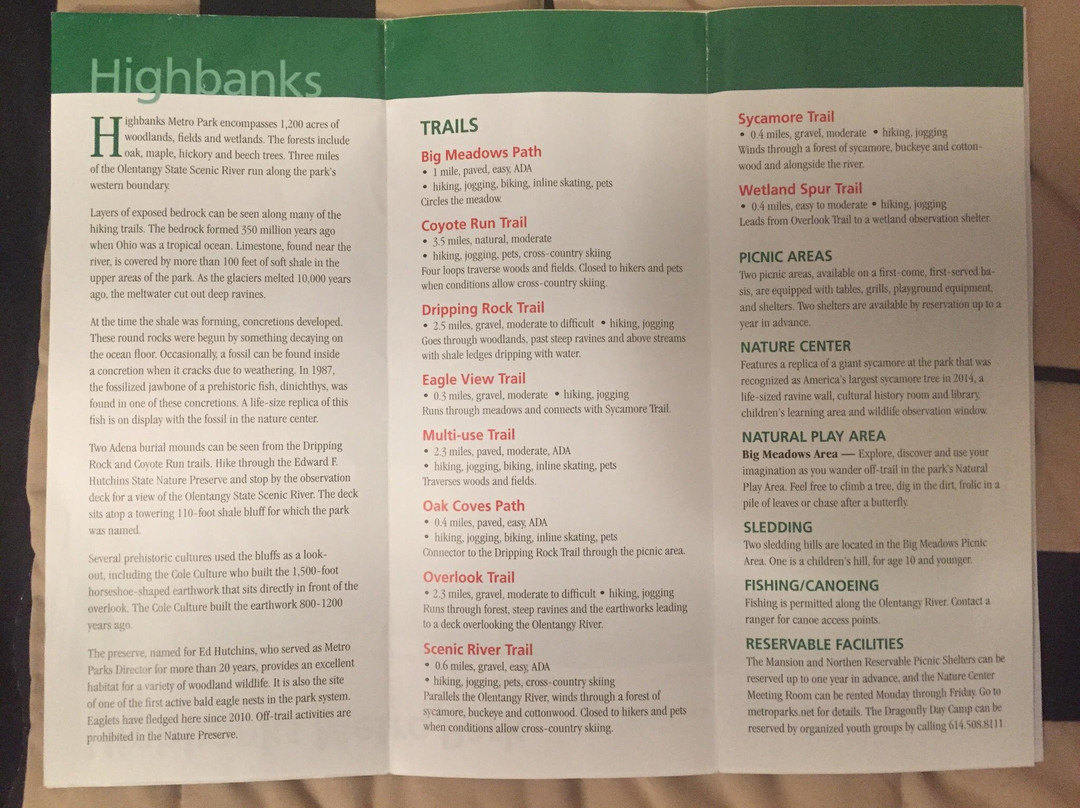 Highbanks Metro Park-Lewis Center必去景点