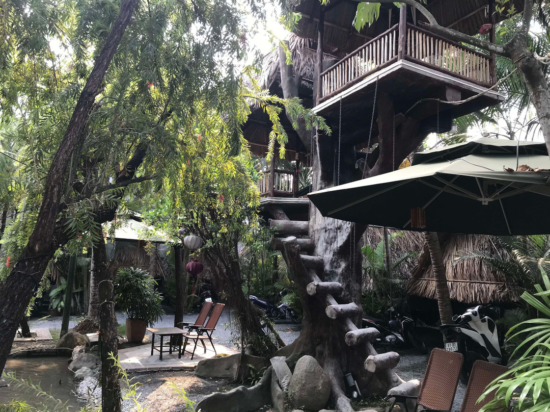 Cafe Sân Vườn Cá Koi Cà Phê Chòi Võng Coffee Home Garden C K